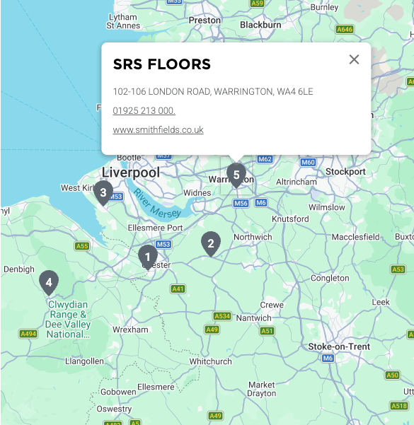 Preview of the Atkinson & Kirby Retailer Finder